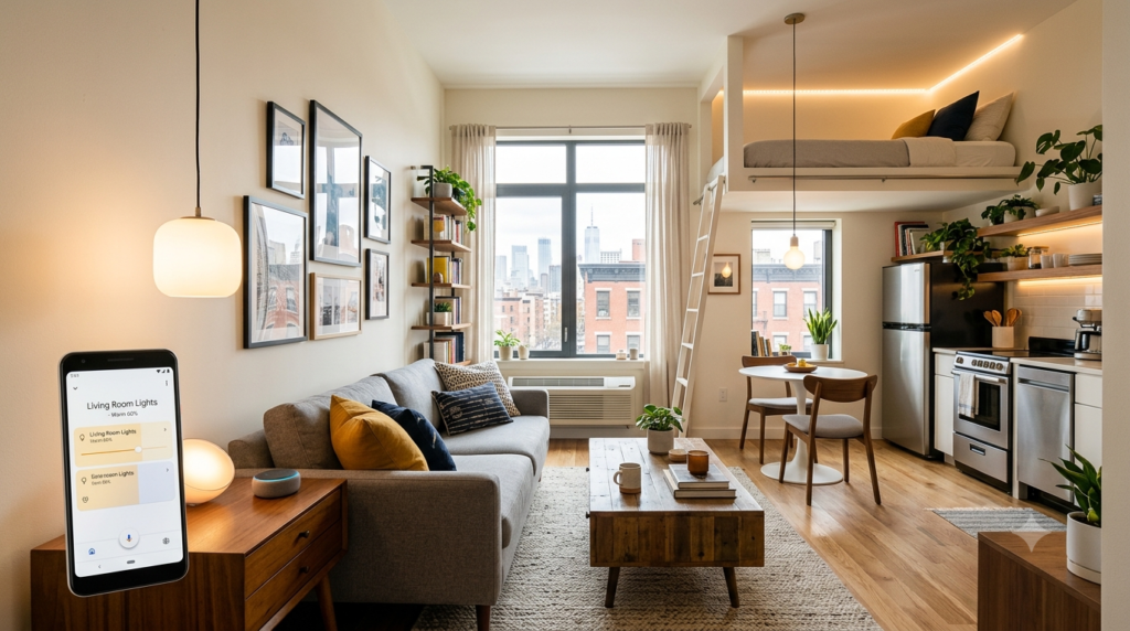 smart apartment as a renter setup